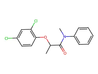 2-(2,4-dichlorophenoxy)-N-methyl-N-phenylpropanamide structure