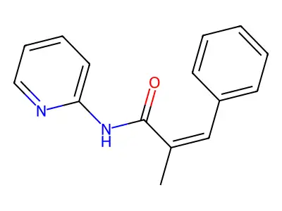 2-Propenamide, 2-methyl-3-phenyl-N-2-pyridinyl- structure