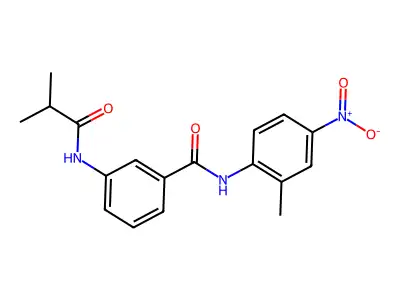 3-(isobutyrylamino)-N-(2-methyl-4-nitrophenyl)benzamide structure