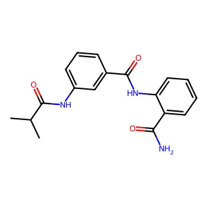 2-[[3-(2-Methylpropanoylamino)benzoyl]amino]benzamide structure