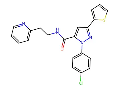 4-(5-{(Z)-[1-(3-chlorophenyl)-3,5-dioxopyrazolidin-4-ylidene]methyl}furan-2-yl)benzenesulfonamide structure