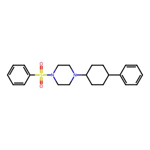 1-(4-Phenylcyclohexyl)-4-(phenylsulfonyl)piperazine structure
