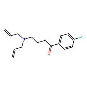 Butyrophenone, 4-(diallylamino)-4'-fluoro- structure