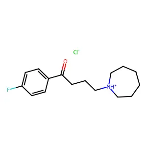 4-(Azepan-1-yl)-1-(4-fluorophenyl)butan-1-one--hydrogen chloride (1/1) structure