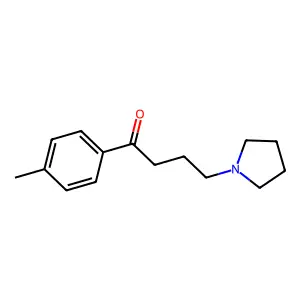 Butyrophenone, 4'-methyl-4-(1-pyrrolidinyl)- structure