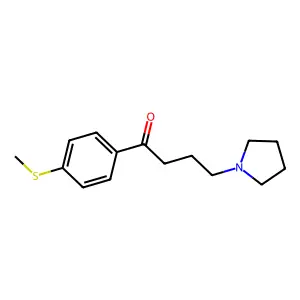 Butyrophenone, 4'-methylthio-4-(1-pyrrolidinyl)- structure