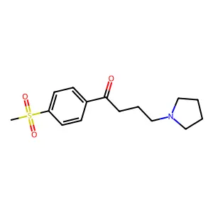 Butyrophenone, 4'-methylsulfonyl-4-(1-pyrrolidinyl)- structure