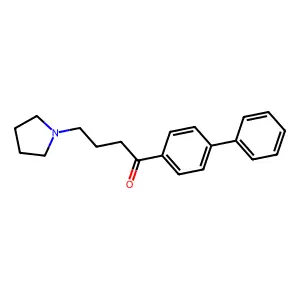 Butyrophenone, 4'-phenyl-4-(pyrrolidinyl)- structure