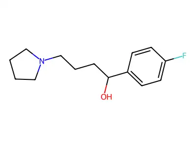 1-Pyrrolidinebutanol, alpha-(4-fluorophenyl)- structure