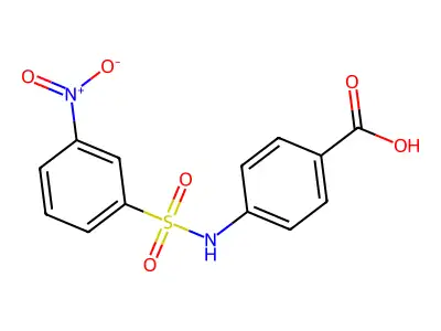 4-(3-Nitro-benzenesulfonylamino)-benzoic acid structure