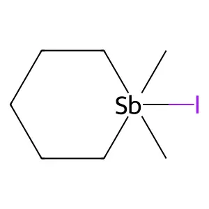 1-Iodo-1,1-dimethyl-1lambda5-stibinane structure