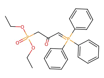 Diethyl [2-oxo-3-(triphenylphosphoranylidene)propyl]phosphonate structure