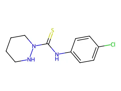 1(2H)-Pyridazinecarbothioamide, N-(4-chlorophenyl)tetrahydro- structure