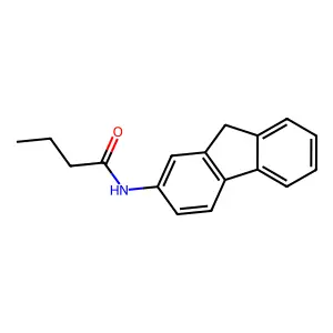 Butyramide, N-(2-fluorenyl)- structure