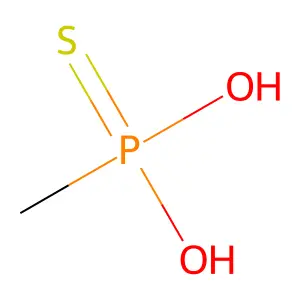 Methylphosphonothioic acid structure