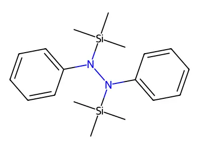 1,2-Bis(trimethylsilyl)-1,2-diphenylhydrazine structure