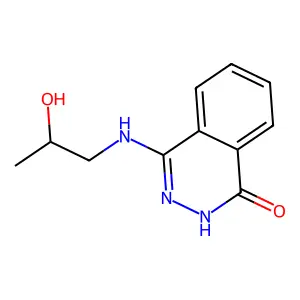 4-(2-hydroxypropylamino)-2H-phthalazin-1-one structure