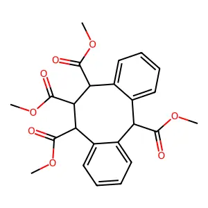 tetramethyl 5,10,11,12-tetrahydrodibenzo[2,1-b:2',1'-f][8]an structure