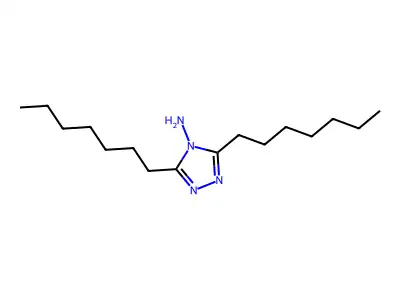 3,5-Diheptyl-1,2,4-triazol-4-ylamine structure