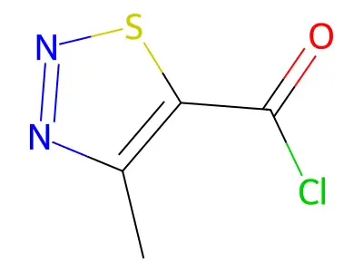 4-Methyl-1,2,3-thiadiazole-5-carbonyl chloride structure