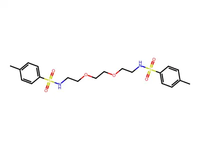 N,N'-[1,2-Ethanediylbis(oxy-2,1-ethanediyl)]bis[4-methyl-benzenesulfonamide structure
