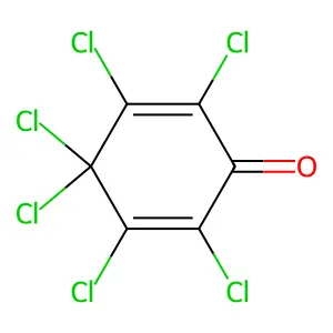 六氯环己-2,5-二烯-1-酮 structure