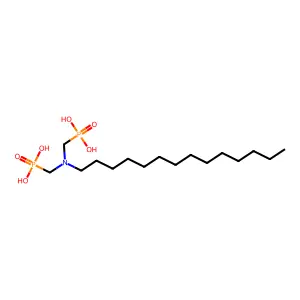 ((十四烷基亚氨基)双(亚甲基))二膦酸 structure