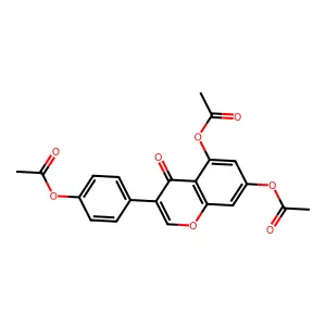 5-(Acetyloxy)-3-[4-(acetyloxy)phenyl]-4-oxo-4H-chromen-7-yl acetate structure