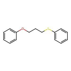 Benzene, ((3-phenoxypropyl)thio)- structure