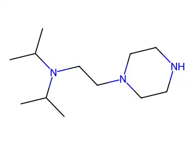 1-(2-Diisopropylaminoethyl)piperazine structure
