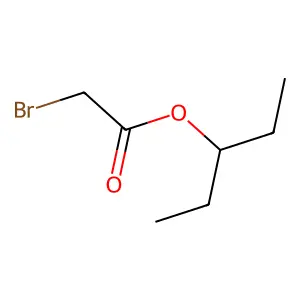 Pentan-3-yl bromoacetate structure