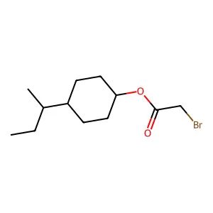 4-(Butan-2-yl)cyclohexyl bromoacetate structure