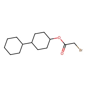 (4-Cyclohexylcyclohexyl) 2-bromoacetate structure
