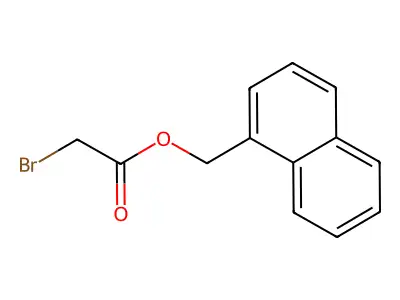 Acetic acid, bromo-, 1-naphthalenylmethyl ester structure