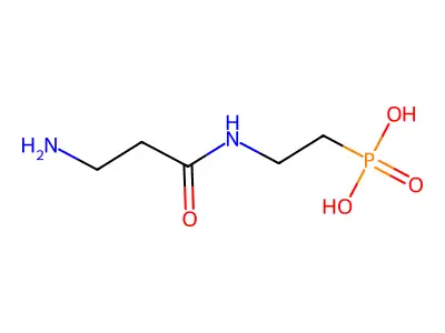 Phosphonic acid, [2-[(3-amino-1-oxopropyl)amino]ethyl]- structure