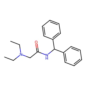 Acetamide, 2-(diethylamino)-N-(diphenylmethyl)- structure