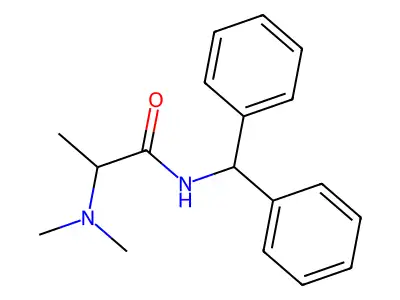 2-(Dimethylamino)-N-(diphenylmethyl)propanimidic acid structure