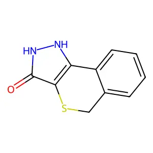 1,2-Dihydroisothiochromeno(4,3-c)pyrazol-3(5H)-one structure