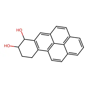 7,8-Dihydroxy-7,8,9,10-tetrahydrobenzo(a)pyrene structure