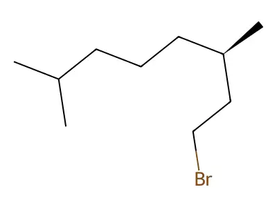 1-Bromo-3,7-dimethyloctane structure