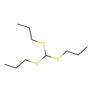 Propane, 1,1',1''-[methylidynetris(thio)]tris- structure