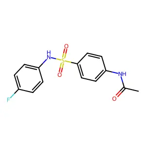 N-[4-[(4-fluorophenyl)sulfamoyl]phenyl]acetamide structure