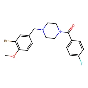 [4-[(3-Bromo-4-methoxyphenyl)methyl]piperazin-1-yl]-(4-fluorophenyl)methanone structure