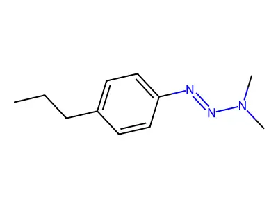 3,3-Dimethyl-1-(4-propylphenyl)triazene structure