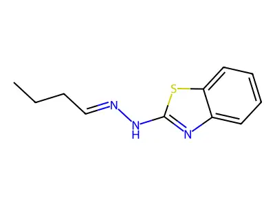 N-(butylideneamino)-1,3-benzothiazol-2-amine structure