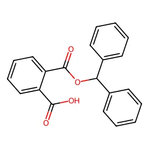 2-Benzhydryloxycarbonylbenzoic acid structure