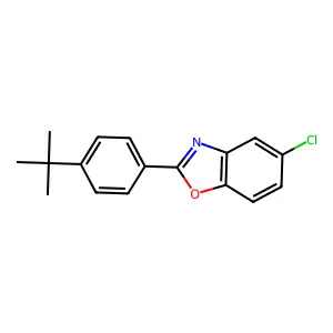 2-(4-Tert-butylphenyl)-5-chloro-1,3-benzoxazole structure