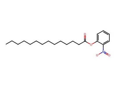 (2-nitrophenyl) Tetradecanoate structure