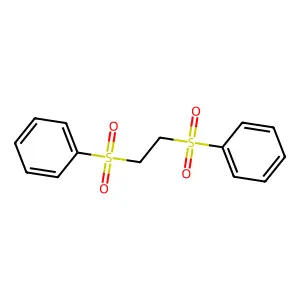 1,1'-(1,2-Ethanediylbis(sulfonyl))bis(benzene) structure