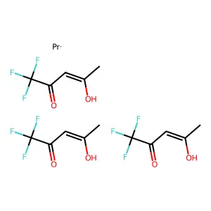 Praseodymium(3+);tris(1,1,1-trifluoro-4-oxopent-2-en-2-olate) structure